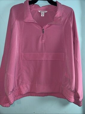 Athleta Rose Pink Half-Zip Pullover